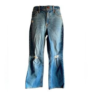 J CREW MID-RISE FLARE CROP